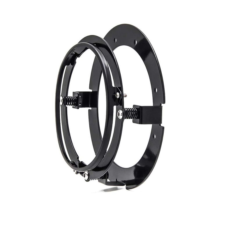 Autokun 7 Inch Round Headlight Motorcycle Mounting Bracket Ring Mount Brackets For Motorcycle (Black) - Image 1